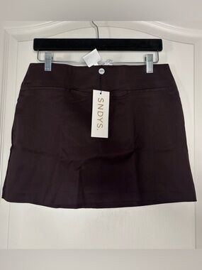 SNDYS. Women's Mini Skirt in Dark Brown